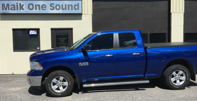 2017 Ram 1500 with professional window tint in North Bay